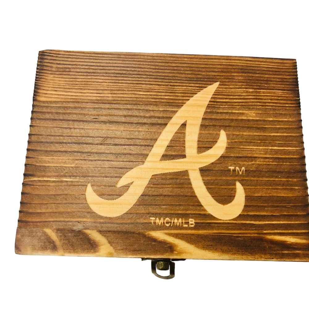 MLB Atlanta Braves Whiskey Rocks Gift Set - Picture 2 of 4
